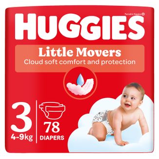 Huggies Ultra Comfort, pieluchy, Disney, rozmiar 3, 5-9 kg, Mega Pack, 78 sztuk - zdjęcie produktu