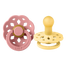 Bibs Boheme, smoczek uspokajający, kauczukowy, okrągły, rozmiar S, Pale Butter & Dusty Pink, od urodzenia, 2 sztuki - miniaturka  zdjęcia produktu