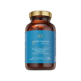 MyBestMagnesia, 120 kapsułek KRÓTKA DATA MyBestMagnesia, 120 kapsułek KRÓTKA DATA - zdjęcie produktu