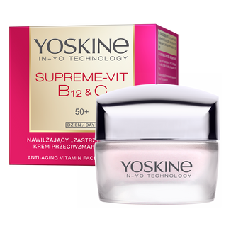Yoskine Supreme-Vit B12 + C 50+, nawilżający krem przeciwzmarszczkowy na dzień, 50 ml - zdjęcie produktu