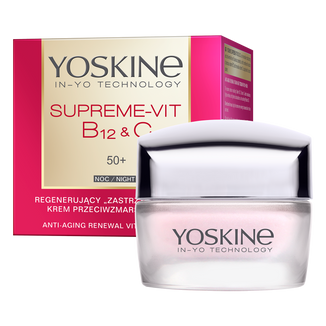 Yoskine Supreme-Vit B12 + C 50+, regenerujący krem przeciwzmarszczkowy na noc, 50 ml USZKODZONE OPAKOWANIE - zdjęcie produktu