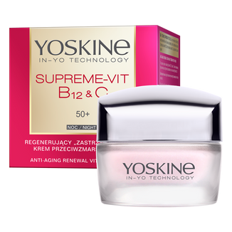 Yoskine Supreme-Vit B12 + C 50+, regenerujący krem przeciwzmarszczkowy na noc, 50 ml - zdjęcie produktu