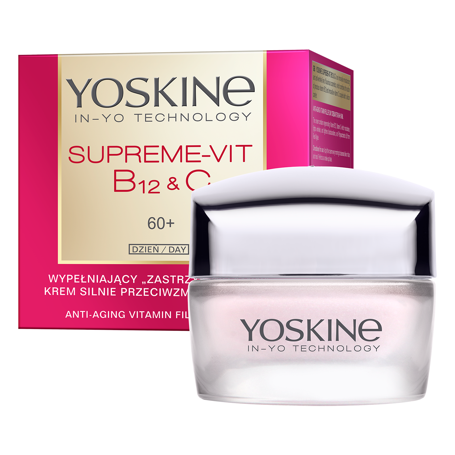 Yoskine Yoskine Supreme-Vit B12 + C 60+, wypełniający krem silnie przeciwzmarszczkowy na dzień, 50 ml