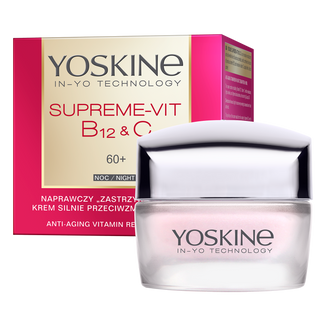 Yoskine Supreme-Vit B12 + C 60+, naprawczy krem silnie przeciwzmarszczkowy na noc, 50 ml - zdjęcie produktu