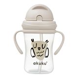 Akuku, bidon z chowaną słomką, sowa, od 9 miesiąca, 300 ml - miniaturka zdjęcia produktu