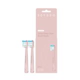 Seysso Deep Clean, końcówki wymienne do szczoteczki sonicznej Junior, różowe, 2 sztuki - miniaturka zdjęcia produktu