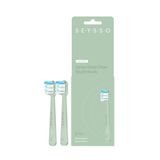 Seysso Deep Clean, końcówki wymienne do szczoteczki sonicznej Junior, zielone, 2 sztuki - miniaturka zdjęcia produktu