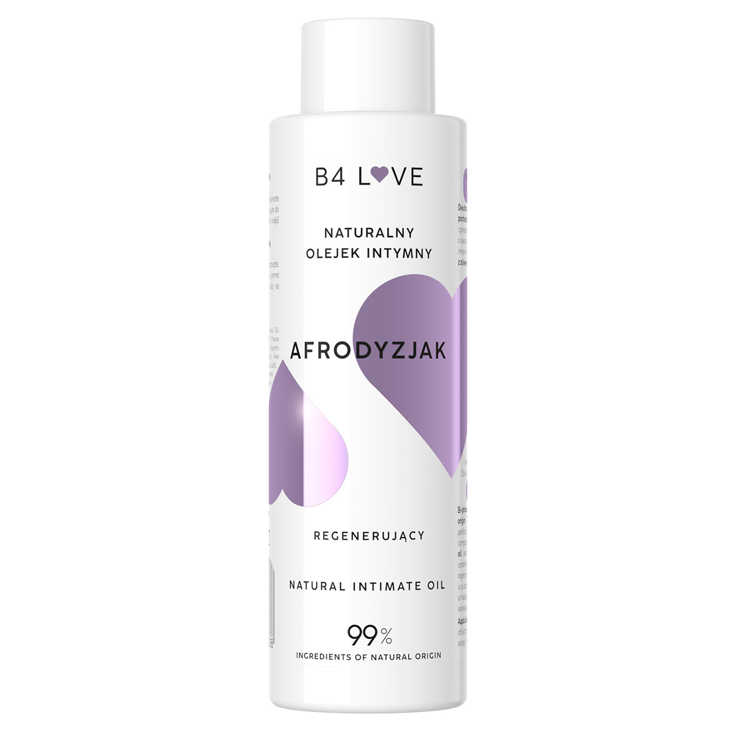 4Organic B4Love Afrodyzjak, naturalny olejek intymny, regenerujący, 100 ml — Składniki i ocena