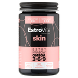 EstroVita Skin, estry kwasów Omega 3-6-9, smak wiśni japońskiej, 60 kapsułek wegańskich - miniaturka zdjęcia produktu