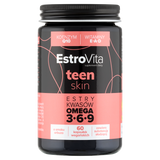 EstroVita Teen Skin, estry kwasów Omega 3-6-9, smak arbuzowy, 60 kapsułek wegańskich - miniaturka zdjęcia produktu