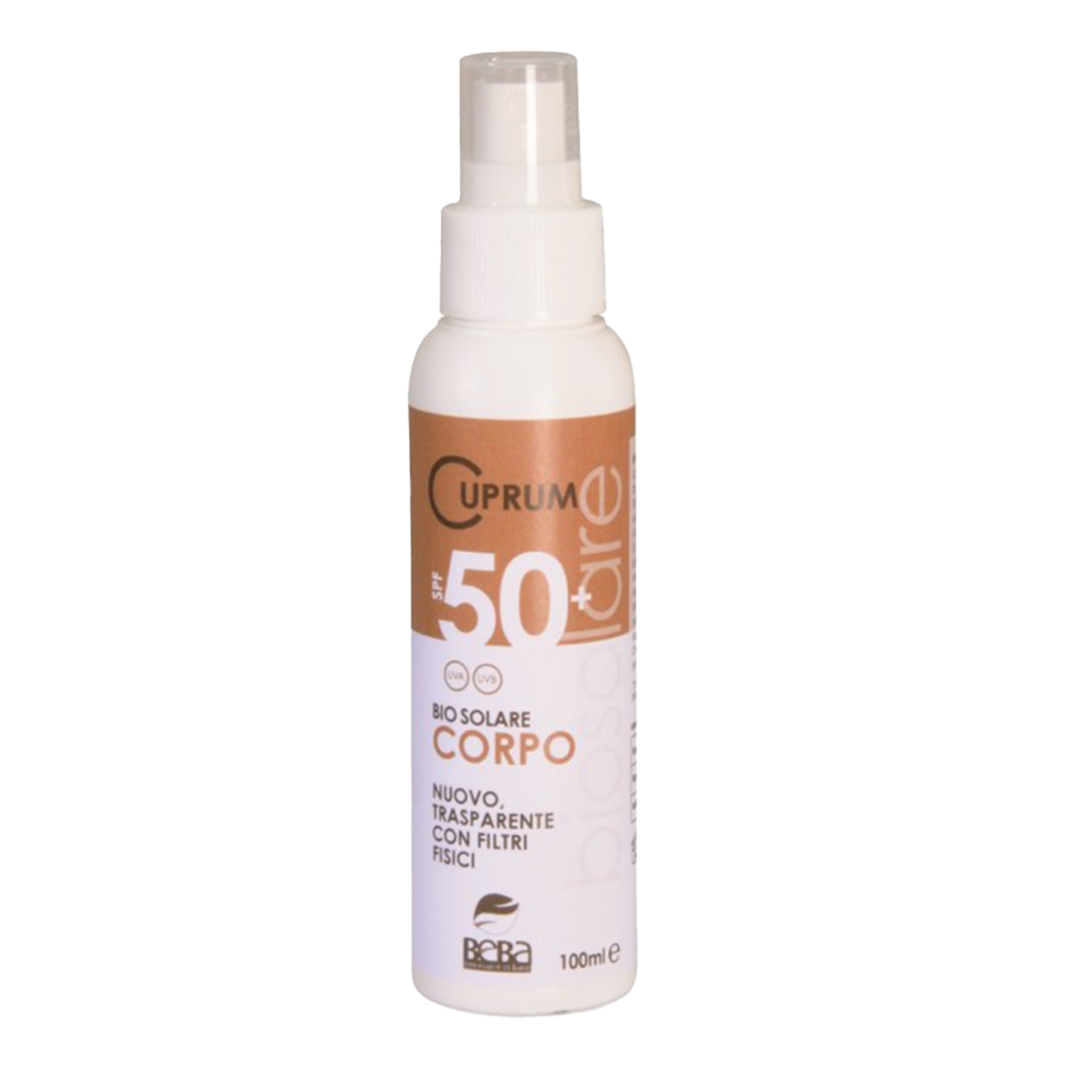 Nieznana Beba Cuprum Line, spray przeciwsłoneczny do ciała, SPF 50, 100 ml