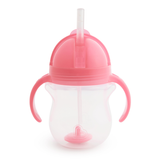 Munchkin Tip&Sip, kubek ze słomką, różowy, 207 ml - miniaturka zdjęcia produktu