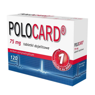 Polocard 75 mg, 120 tabletek dojelitowych USZKODZONE OPAKOWANIE - zdjęcie produktu