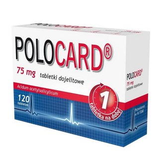 Polocard 75 mg, 120 tabletek dojelitowych - zdjęcie produktu