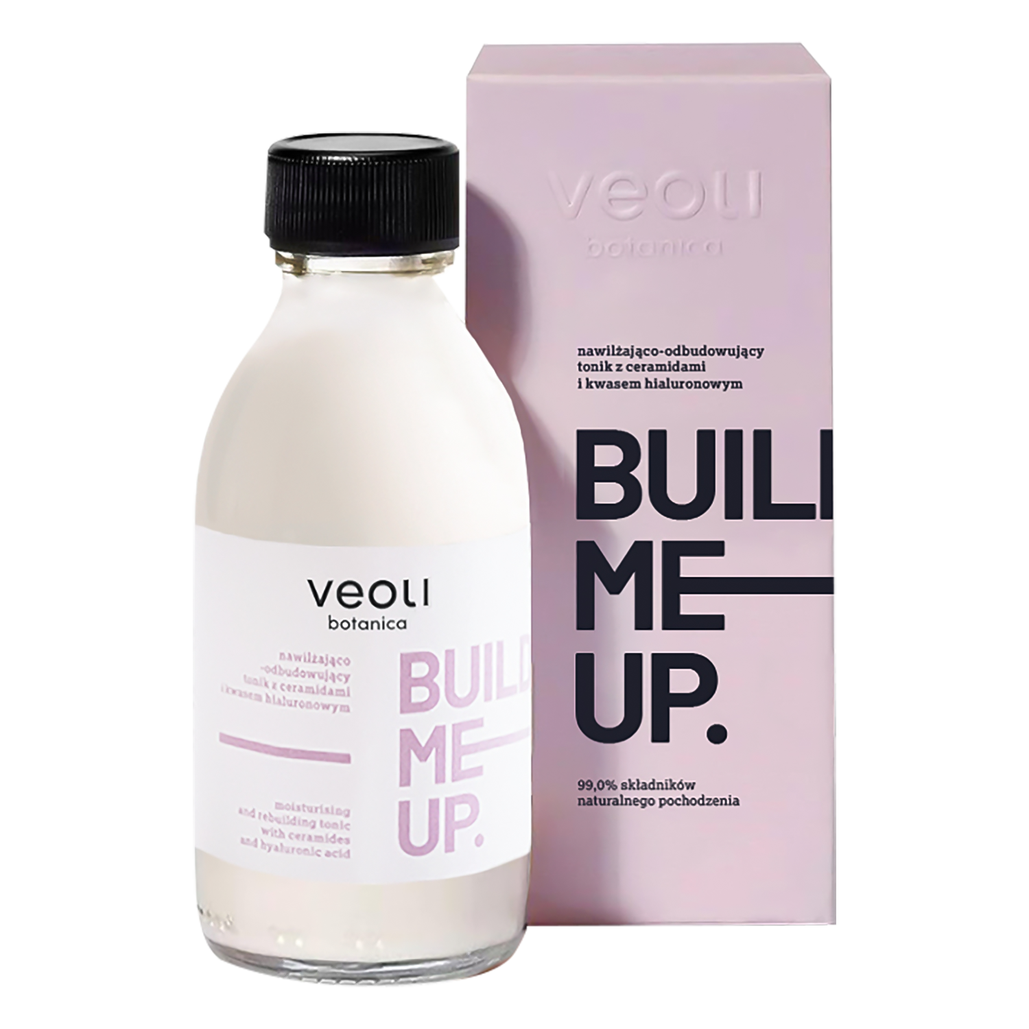 Nieznana Veoli Botanica Build Me Up, feuchtigkeitsspendend-aufbauend Tonikum mit Ceramiden und Hyaluronsäure, 150 ml — Inhaltsstoffe und Bewertung