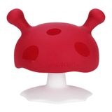 Mombella, gryzak uspokajający, grzybek, red, od 3 miesiąca życia, 1 sztuka - miniaturka zdjęcia produktu