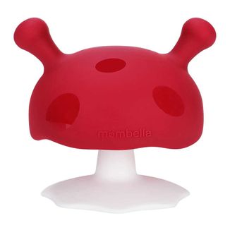 Mombella, gryzak uspokajający, grzybek, red, od 3 miesiąca życia, 1 sztuka - zdjęcie produktu
