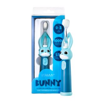 Vitammy Bunny, szczoteczka soniczna dla dzieci, blue, 0-3 lata, 1 sztuka - zdjęcie produktu