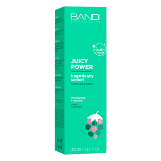 Bandi Juicy Power, łagodzący sorbet do twarzy, winogrono + ektoina, 40 ml - zdjęcie produktu