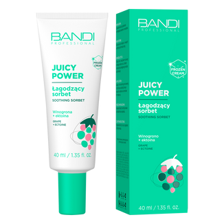 Bandi Juicy Power, łagodzący sorbet do twarzy, winogrono + ektoina, 40 ml - zdjęcie produktu