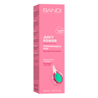 Bandi Juicy Power, odmładzający mus do twarzy, smoczy owoc + kolagen, 40 ml - zdjęcie produktu
