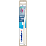 Jordan Change Soft, szczoteczka do zębów z wymienną końcówką, miękka, 1 sztuka + końcówki wymienne, 4 sztuki - miniaturka zdjęcia produktu