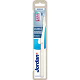 Jordan Change Medium, szczoteczka do zębów z wymienną końcówką, średnia, 1 sztuka + końcówki wymienne, 4 sztuki - miniaturka zdjęcia produktu