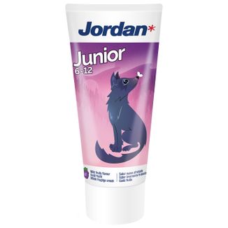 Jordan Junior, pasta do zębów dla dzieci, z fluorem, owocowa, 6-12 lat, 50 ml - zdjęcie produktu