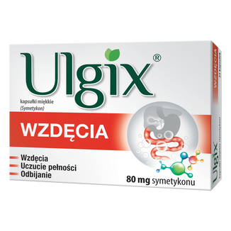 Ulgix Wzdęcia 80 mg, 25 kapsułek miękkich - zdjęcie produktu