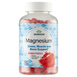 Swanson Magnesium, cytrynian magnezu, żelki, smak arbuzowy, 120 sztuk - miniaturka zdjęcia produktu