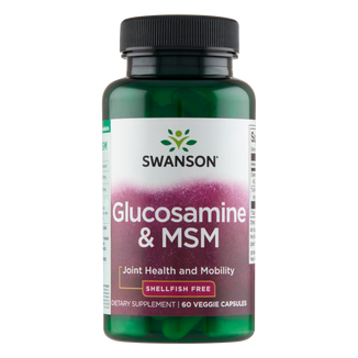 Swanson Glucosamine & MSM, 60 kapsułek wegetariańskich - zdjęcie produktu