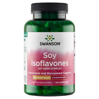 Swanson Soy Isoflavones, izoflawony sojowe, 120 kapsułek - zdjęcie produktu
