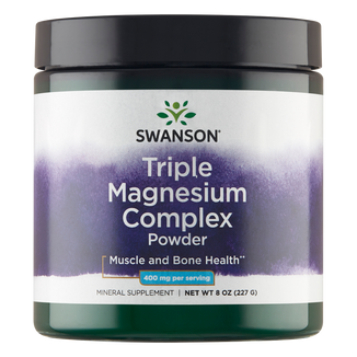 Swanson Triple Magnesium Complex, magnez 400 mg, proszek, 227 g - zdjęcie produktu
