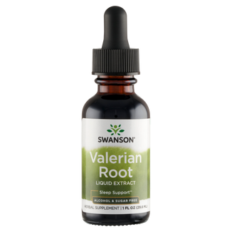 Swanson Valerian Root Liquid Extract, kozłek lekarski, 29,6 ml - zdjęcie produktu