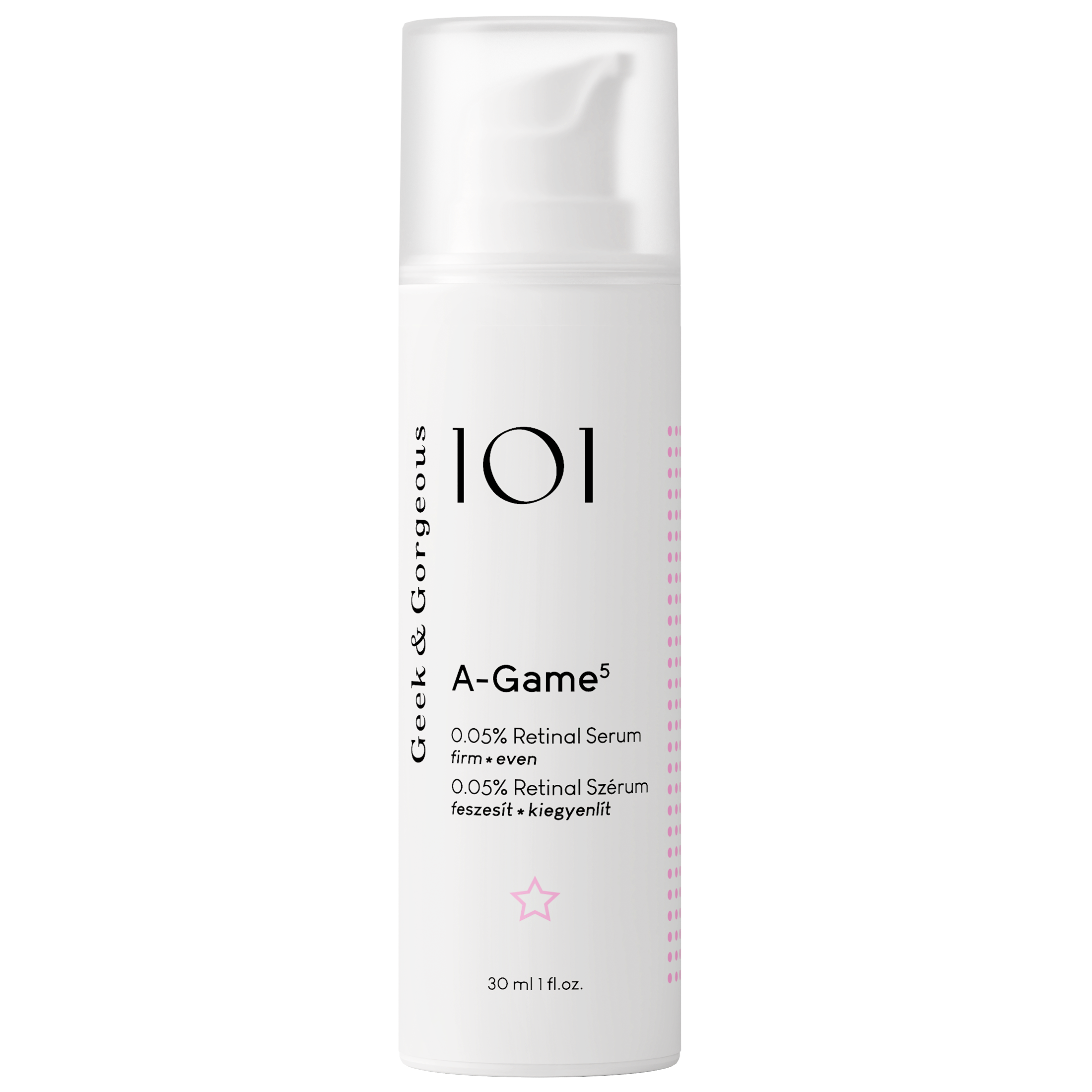 Nieznana Geek & Gorgeous A-Game 5, przeciwzmarszczkowe serum z retinalem 0,05%, 30 ml