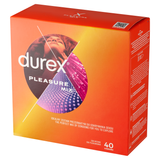 Durex Pleasure, zestaw prezerwatyw, 40 sztuk - miniaturka zdjęcia produktu