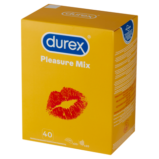 Durex Pleasure, zestaw prezerwatyw, 40 sztuk - zdjęcie produktu