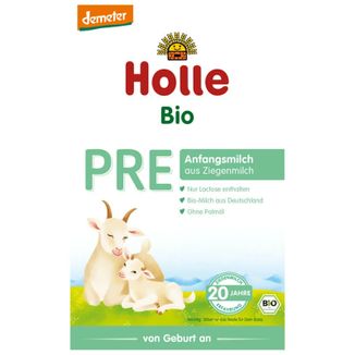 Holle Bio Pre, mleko początkowe na bazie mleka koziego, od urodzenia, 400 g Holle Bio Pre, mleko początkowe na bazie mleka koziego, od urodzenia, 400 g - zdjęcie produktu