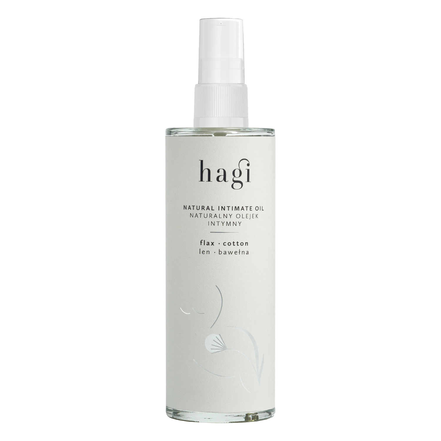 Nieznana Hagi Len i Bawełna, naturalny olejek intymny, 100 ml