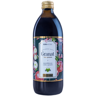 SEMA Herba Granat, sok z owoców, 500 ml KRÓTKA DATA - zdjęcie produktu