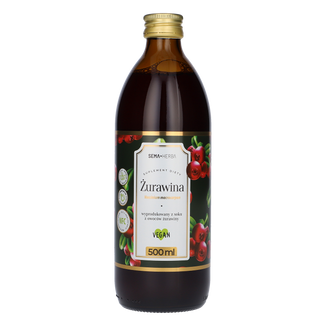 SEMA Herba Żurawina, sok z owoców, 500 ml - zdjęcie produktu