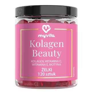 MyVita Kolagen Beauty, żelki, 120 sztuk - zdjęcie produktu