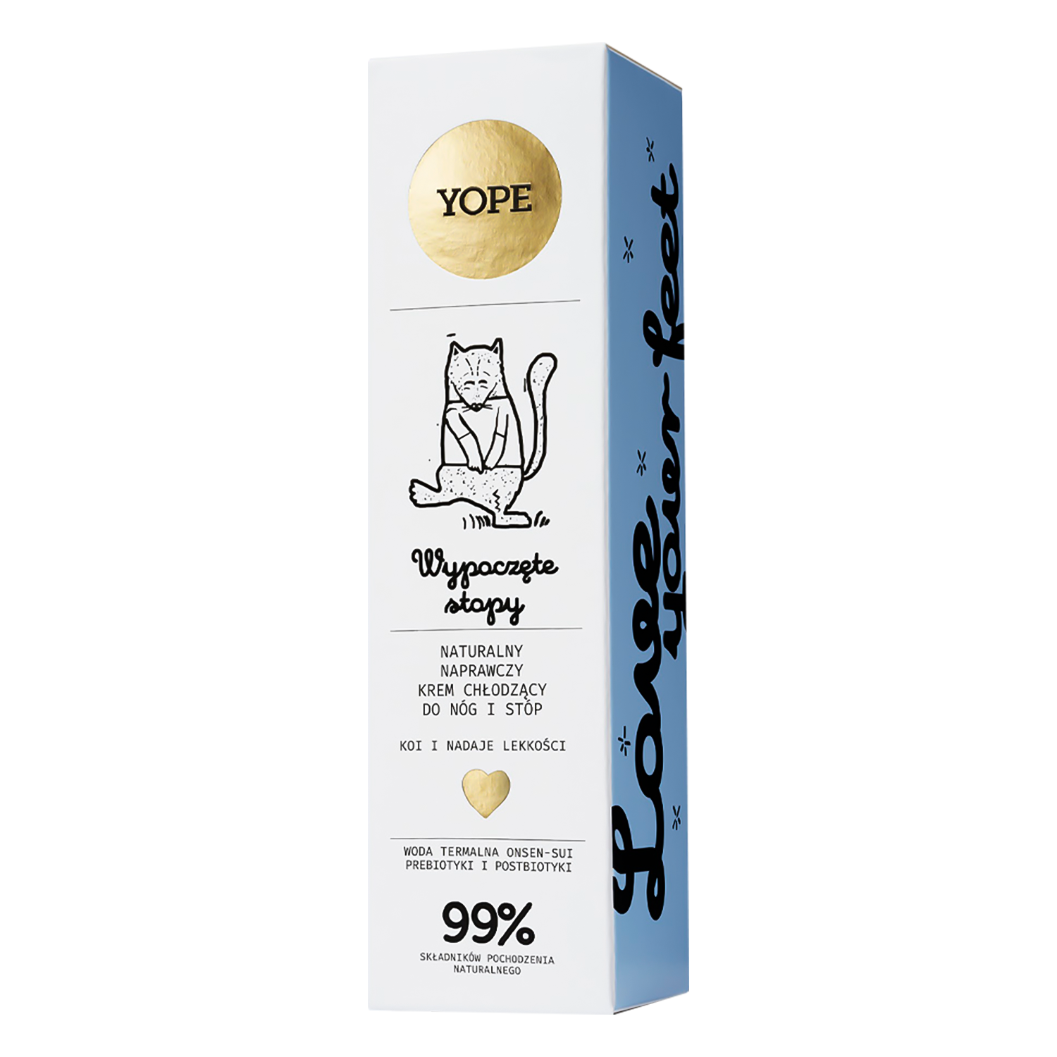 Nieznana Yope Wypoczęte Stopy, naturalny naprawczy krem chłodzący do nóg i stóp, 75 ml