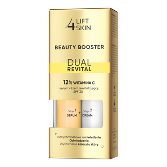 Zestaw Lift4Skin Beauty Booster Dual Revital, serum 12% witamina C, 15 ml + krem rewitalizujący, SPF 30, 15 ml - zdjęcie produktu