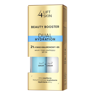 Zestaw Lift4Skin Beauty Booster Dual Hydration, serum 2% kwas hialuronowy + B5, 15 ml + krem nawilżający, SPF 30, 15 ml - zdjęcie produktu