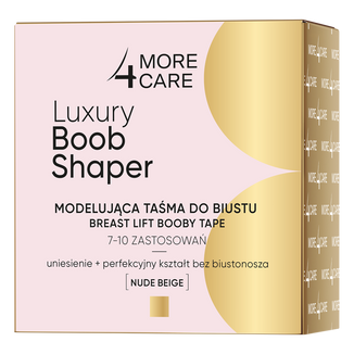 More4Care Luxury Boob Shaper, modelująca taśma do biustu, nude beige, 1 sztuka USZKODZONE OPAKOWANIE More4Care Luxury Boob Shaper, modelująca taśma do biustu, nude beige, 1 sztuka USZKODZONE OPAKOWANIE - zdjęcie produktu