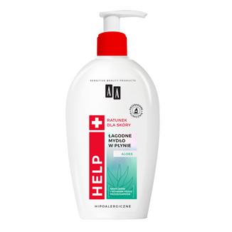 AA Help S.O.S., łagodne mydło w płynie z aloesem, 300 ml - zdjęcie produktu