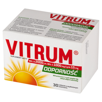 Vitrum Odporność, 30 tabletek o wydłużonym uwalnianiu - zdjęcie produktu