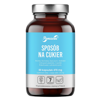 Panaseus Sposób na Cukier, 50 kapsułek KRÓTKA DATA Panaseus Sposób na Cukier, 50 kapsułek KRÓTKA DATA - zdjęcie produktu