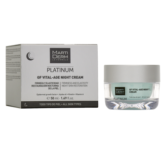 MartiDerm Platinum GF Vital Age Night Cream, ujędrniający krem na noc o działaniu uelastyczniającym, 50 ml - zdjęcie produktu